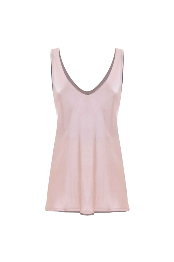Camiseta tirantes largos escote pico - CANOTTA HUBALD