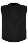 Elegant wide vested sleeveless blouse - Top ARIS