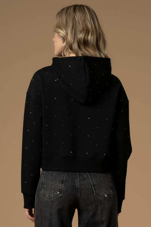 Smart casual long sleeved sweatshirt with hood - Sweatshirt ERDIE