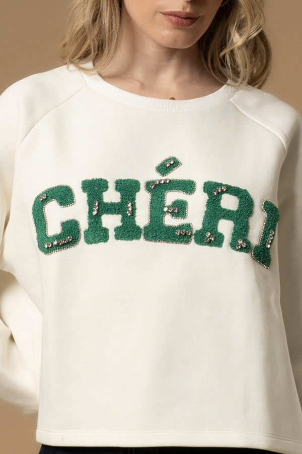 Felpa con stampa lettering - Felpa M/L Florisina