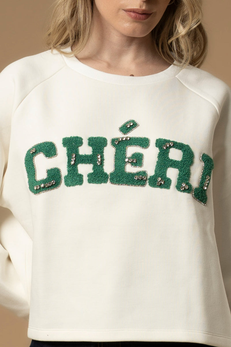 Felpa con stampa lettering - Felpa M/L Florisina