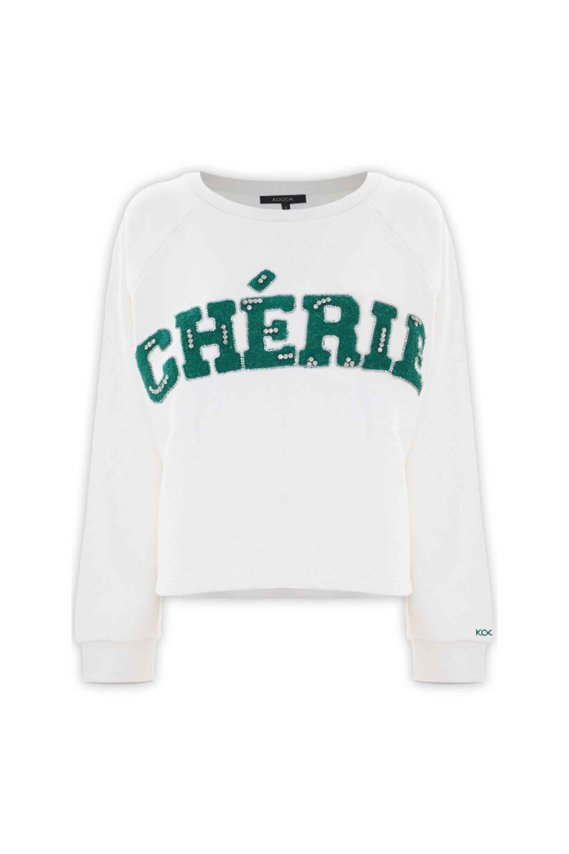 Felpa con stampa lettering - Felpa M/L Florisina