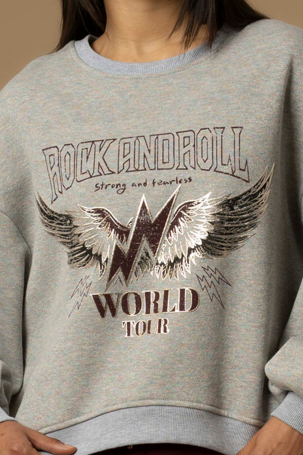 Casual long sleeved rock'n'roll sweater - Sweatshirt ARPIRIA