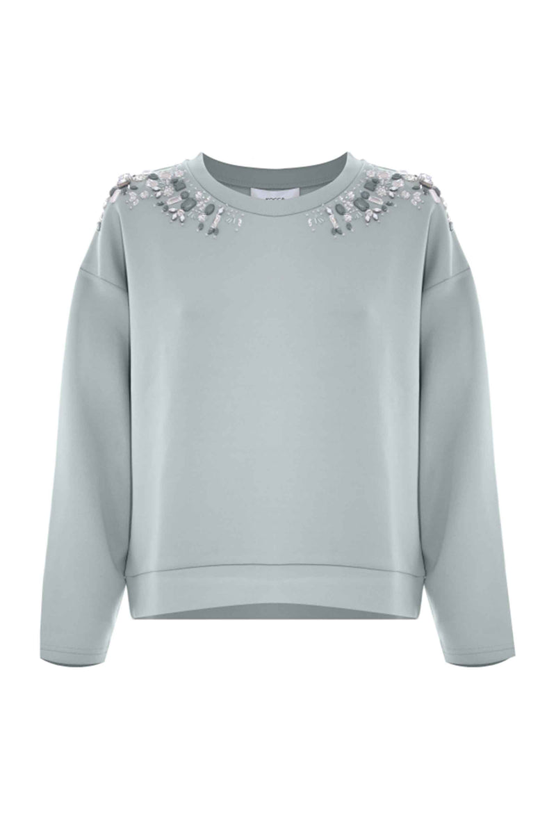 Pull manches longues détails épaules - Sweat Shirt M/L CASDOA