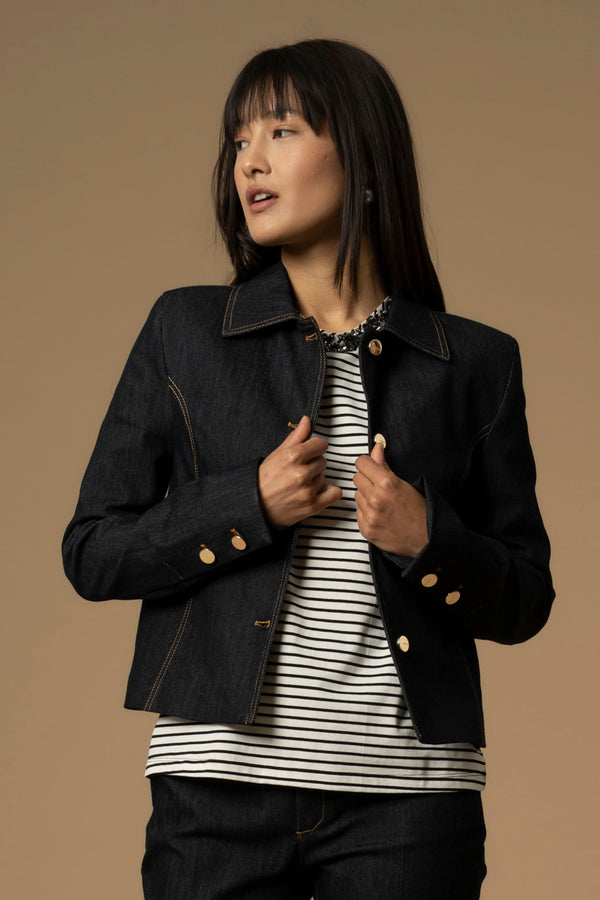 Giubbotto denim taglio dritto - Giubbotto Denim Dimitri