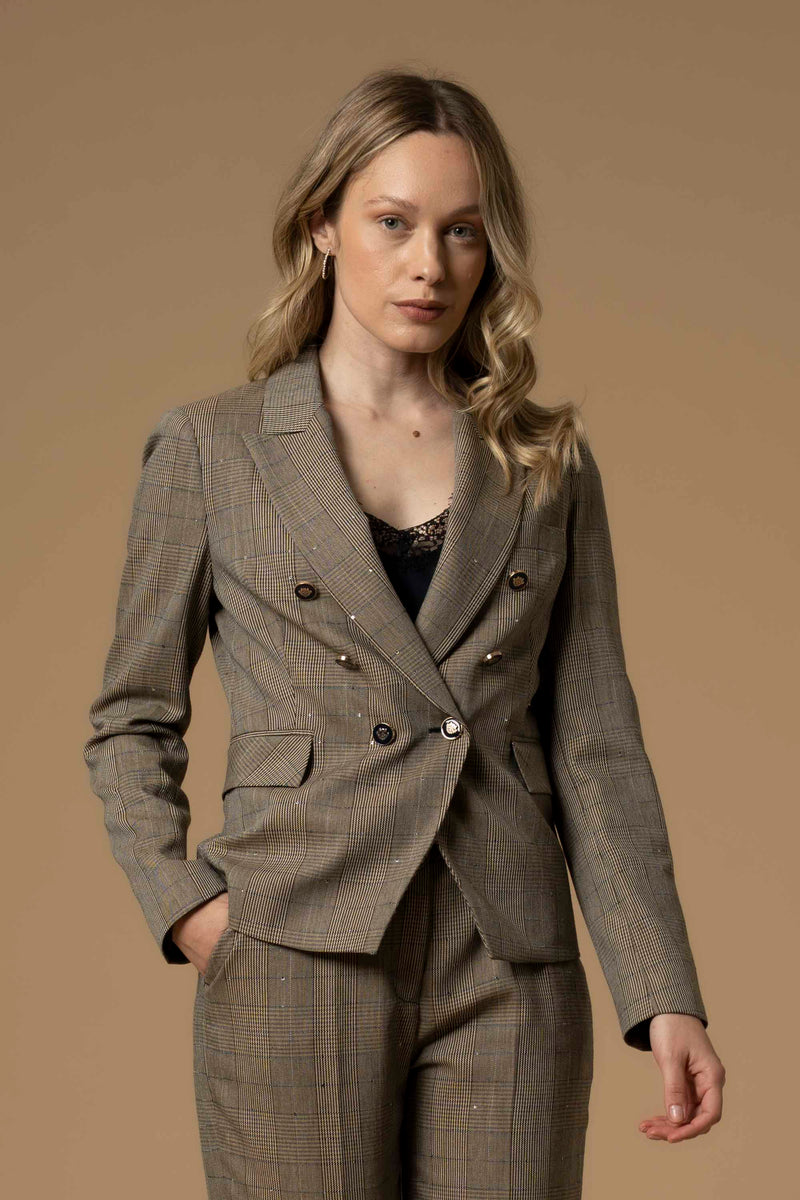 Veste tailleur avec boutons décoratifs - Veste ILYASSA
