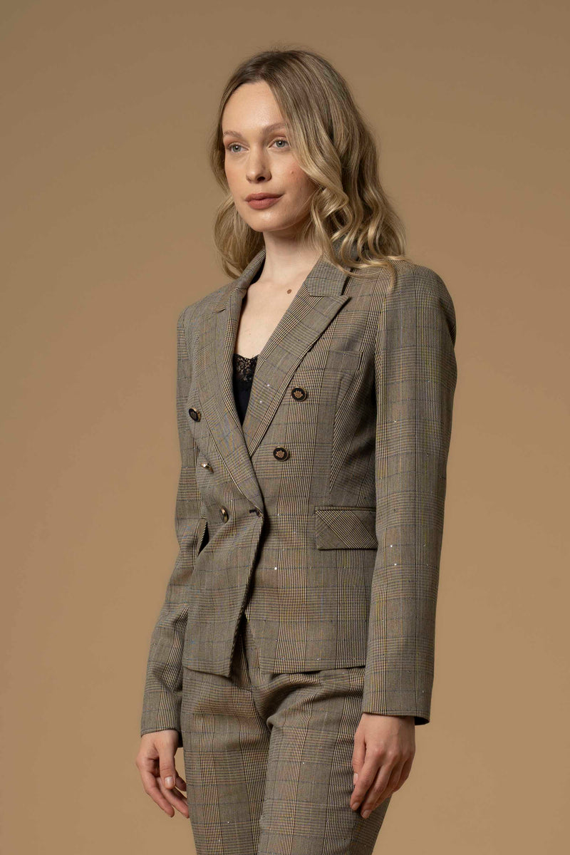 Veste tailleur avec boutons décoratifs - Veste ILYASSA