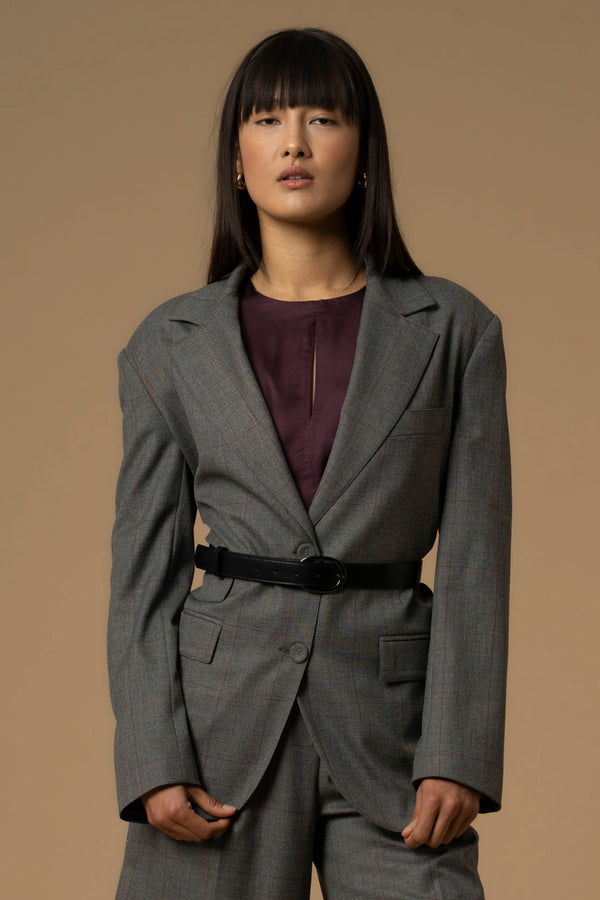 Elegant long blazer style jacket - Jacket EMMANUEL