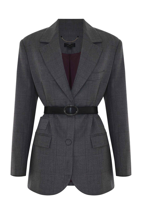 Elegant long blazer style jacket - Jacket EMMANUEL