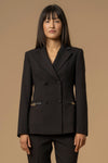 Veste raffinée manches longues col revers - Veste CON APPLICAZIONE CORA