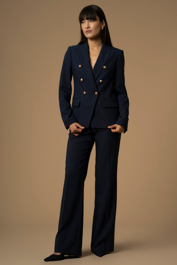 Elegant professional double breasted blazer style jacket - Jacket SAKURA