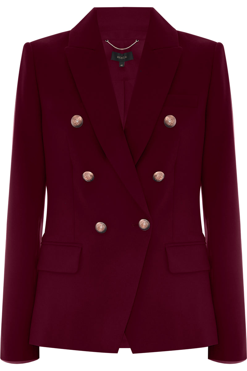 Elegant professional double breasted blazer style jacket - Jacket SAKURA