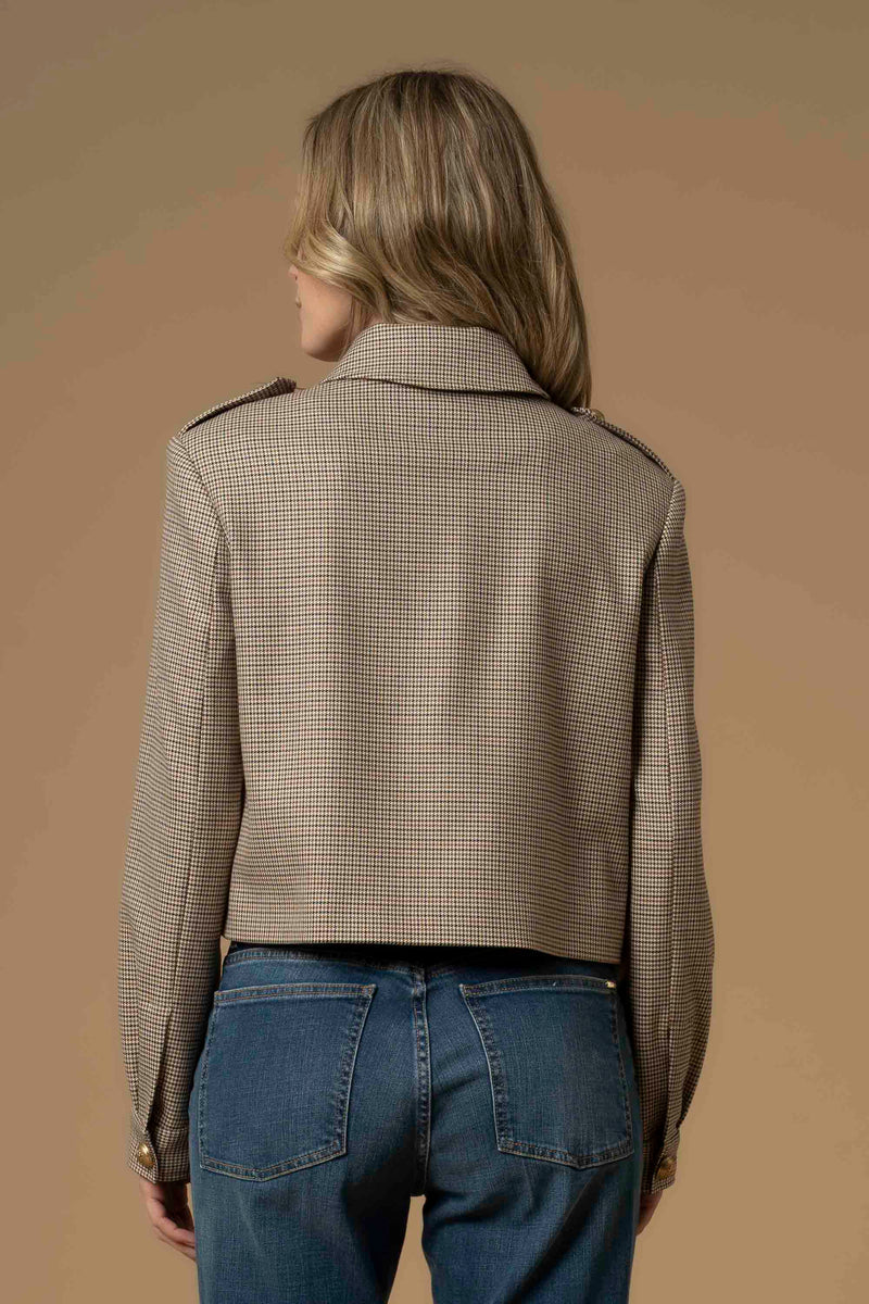 Veste courte col chemisier et manches longues - Veste JENESIO