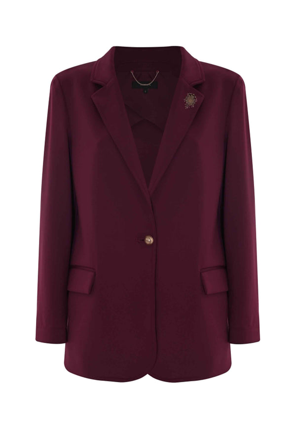 Giacca monopetto fit rilassato - Giacca Emmina