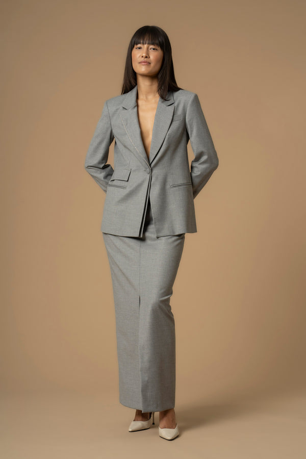Stylish sinle button blazer style jacket - Jacket AMADRI