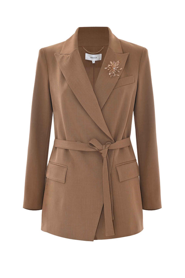 Chic sophisticated wrap around jacket - Jacket GIOVITA