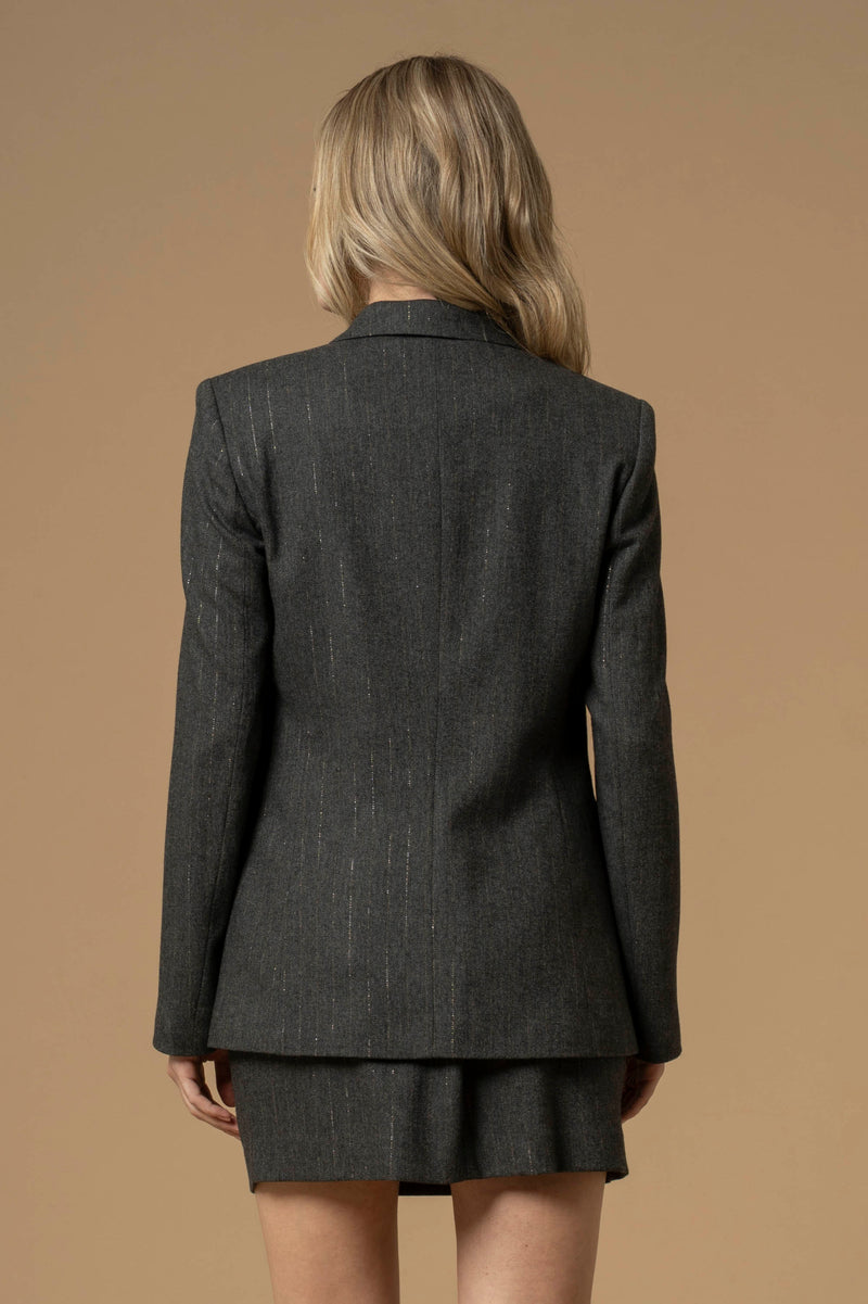 Giacca gessato lurex - Giacca Elvetia