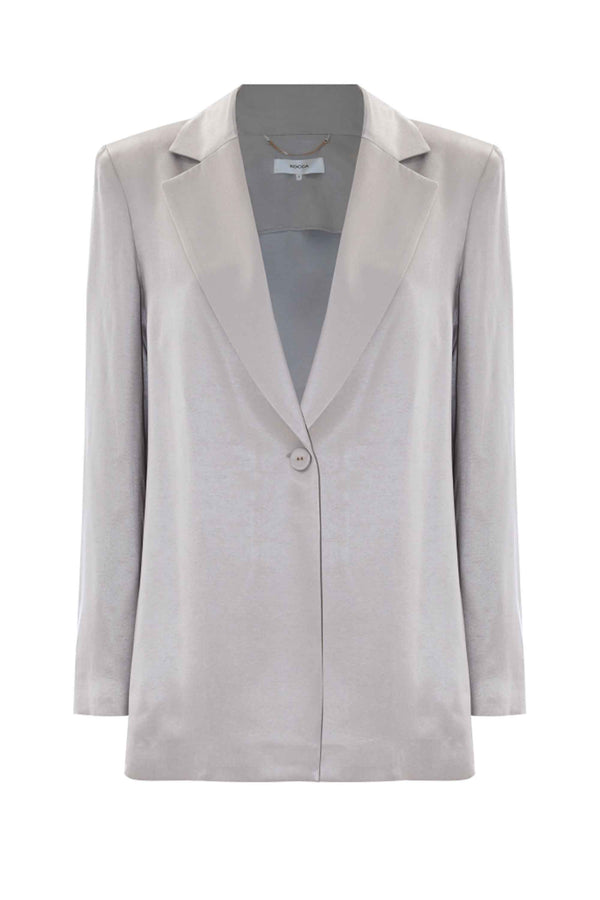 Silky chic single button blazer style jacket - Jacket ELPIS