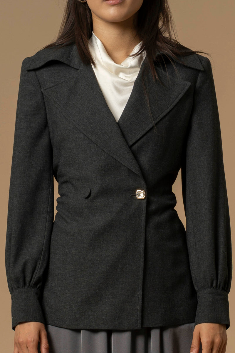 Veste manches longues ceinture à nouer - Veste CALDEA