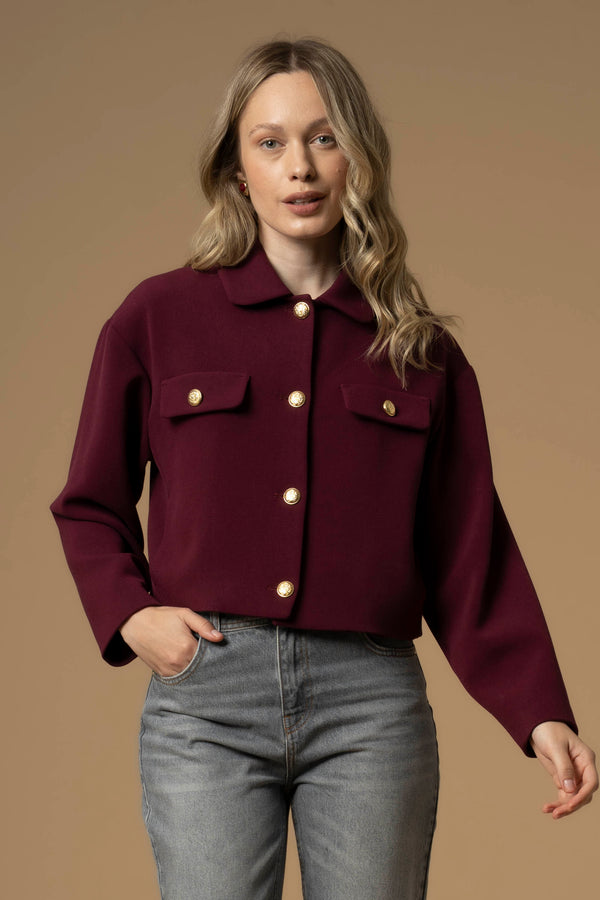 Chaqueta corta cierre botones - Chaqueta SOFIAN