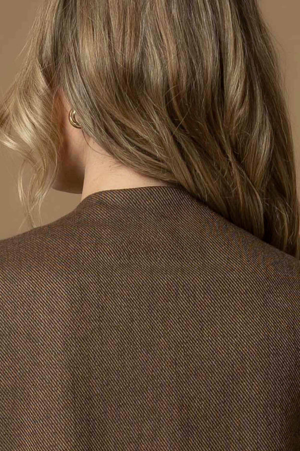 Relaxed chic vest style sleeveless jacket - GILET AURELIANA