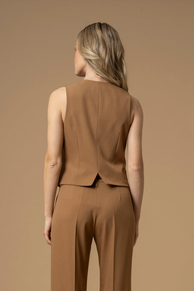 Gilet court style costume sans manches - GILET ELITA