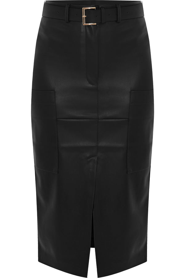 Jupe longueur midi coupe droite - Skirt MADERIN