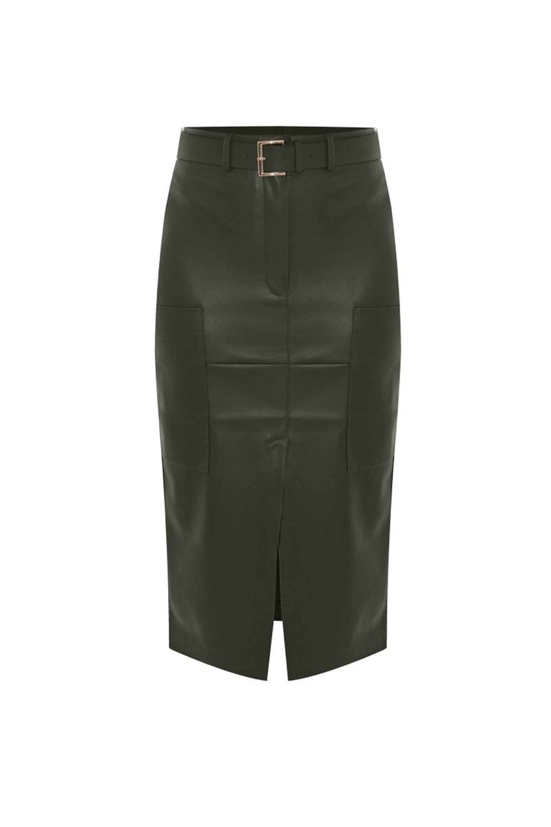 Jupe longueur midi coupe droite - Skirt MADERIN