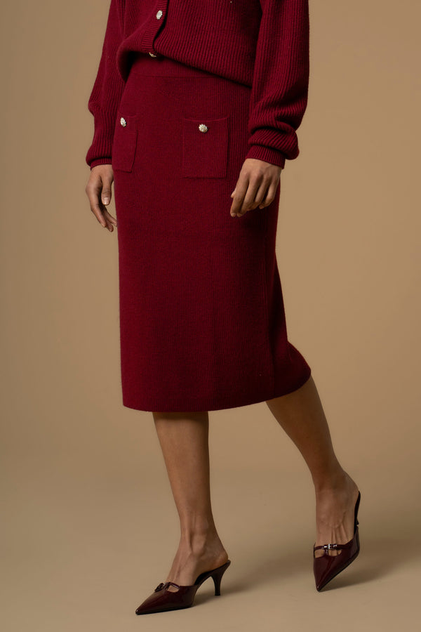 Versatile chic calf length pencil skirt - Skirt Sweater GIOIELLO BACTRA
