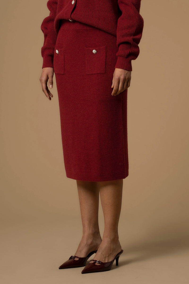 Versatile chic calf length pencil skirt - Skirt Sweater GIOIELLO BACTRA