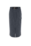 Jupe mi-longue droite avec poche - Skirt BELEMIR