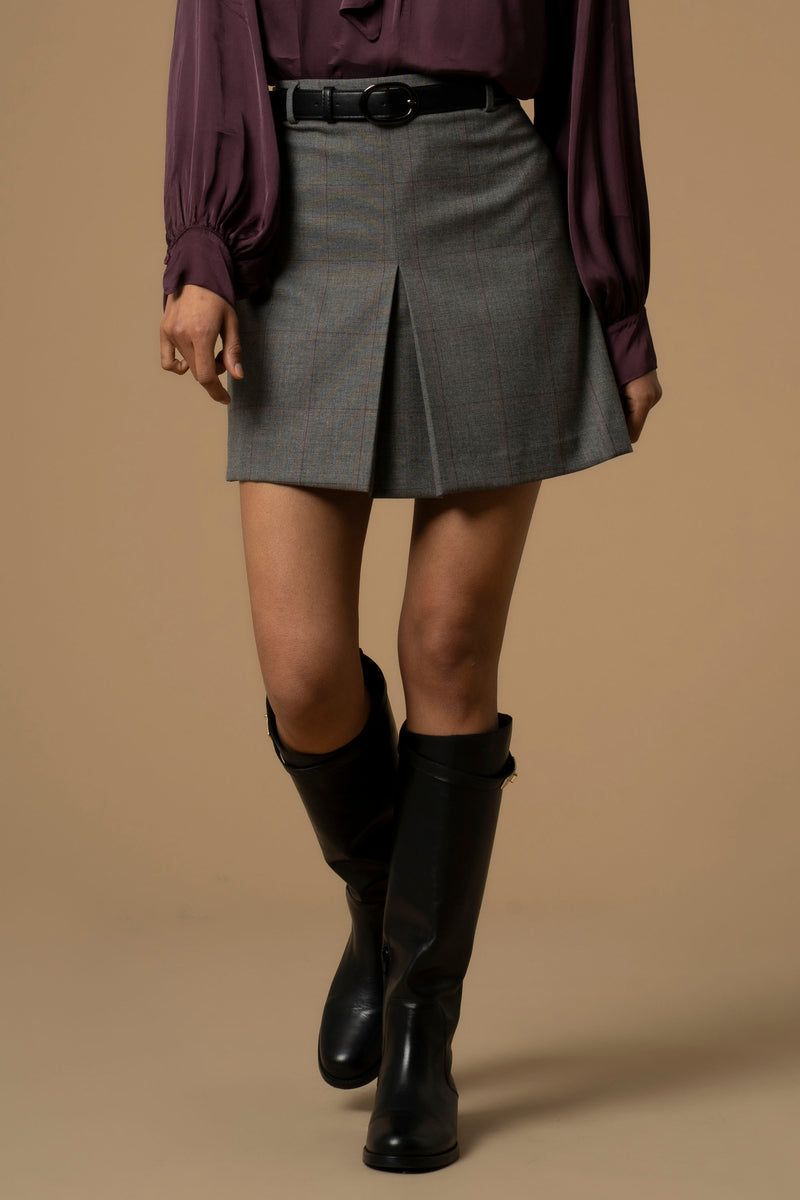 Jupe longue avec fente et ceinture - Skirt ENDRIGO