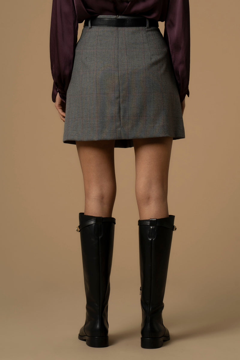 Jupe longue avec fente et ceinture - Skirt ENDRIGO