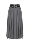 Jupe plissée de longueur midi - Skirt GOSWIN