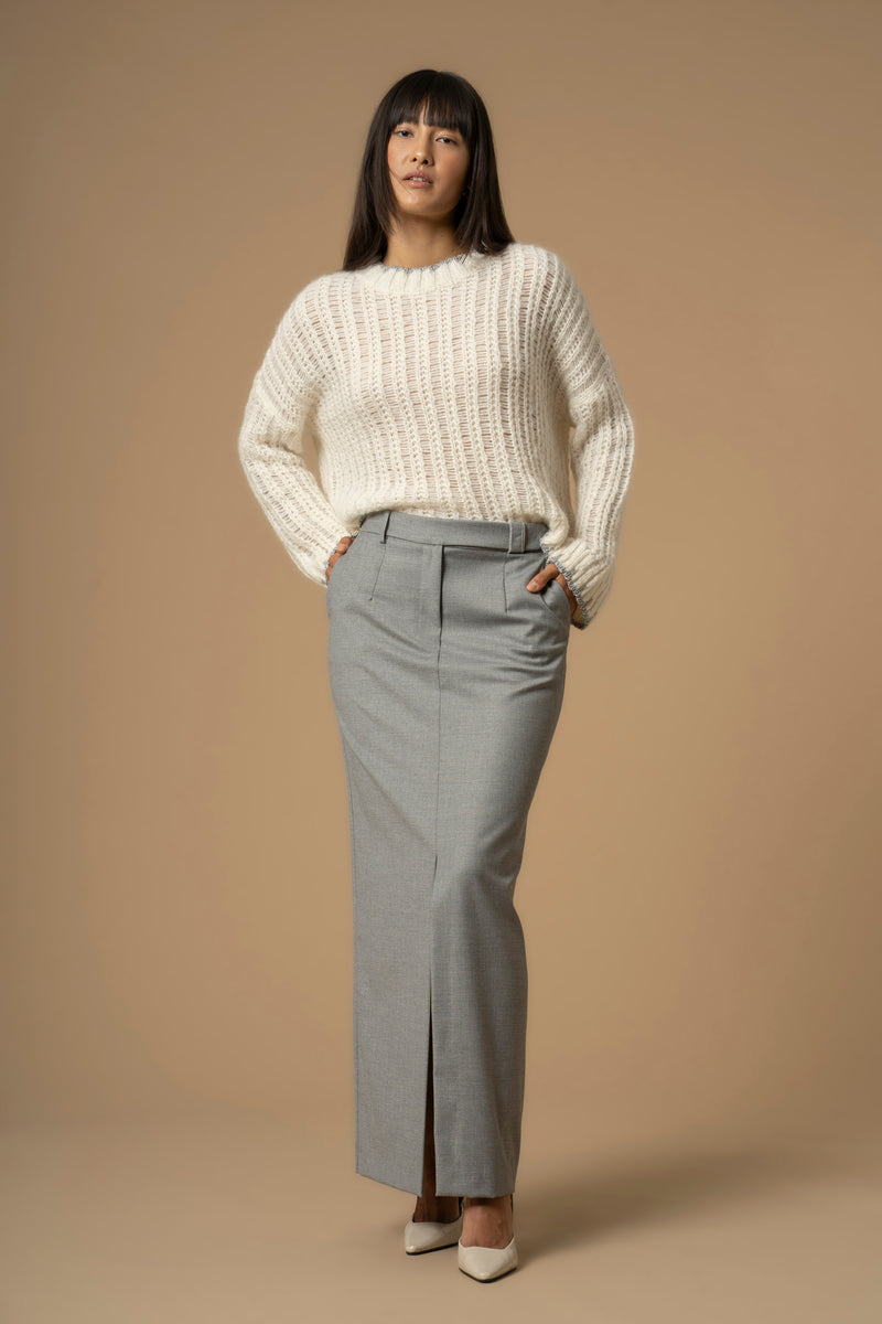 Jupe longue droite avec poches - Skirt FILIBERTA