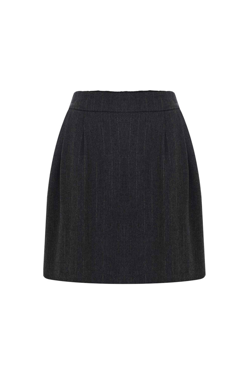Jupe courte avec revers à la taille - Skirt BARSE