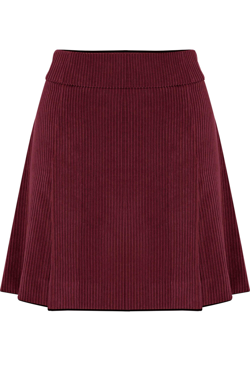 Jupe trapèze courte avec plis - Skirt ARACELIA