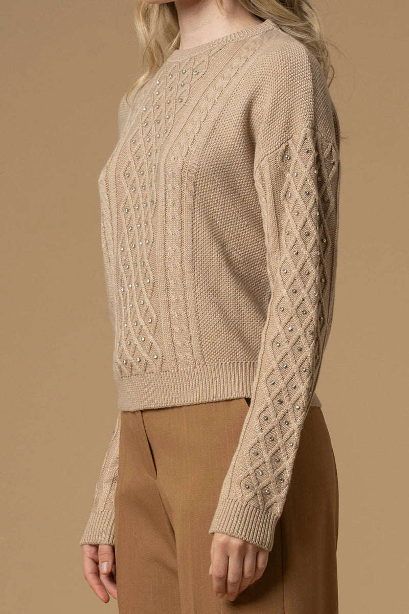 Chilled chic jewel effect sweatshirt - Sweater EMILIANA