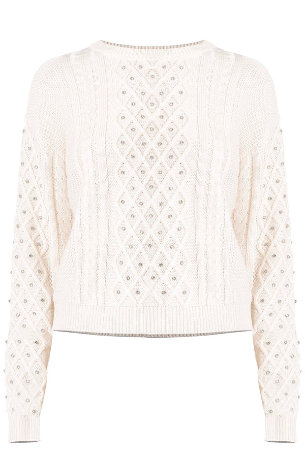 Chilled chic jewel effect sweatshirt - Sweater EMILIANA