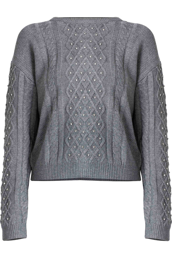 Chilled chic jewel effect sweatshirt - Sweater EMILIANA