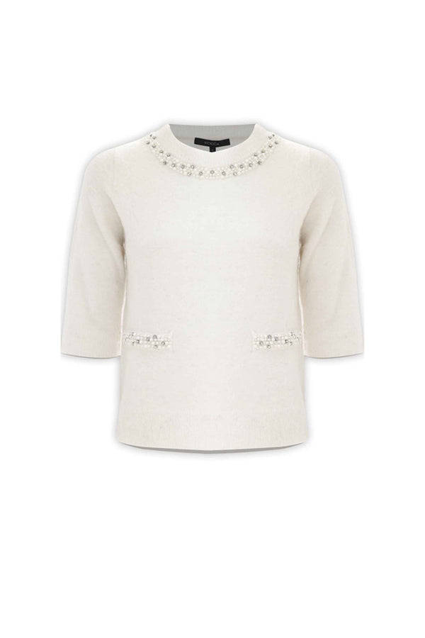 Chic relaxed three quarter sleeved sweatshirt - Sweater ANOUSKA