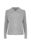 Maglia con colletto a punta e perle - Maglia M/L Aralda