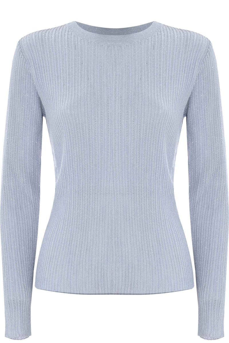 Maglia girocollo a coste - Maglia M/L Marialuz