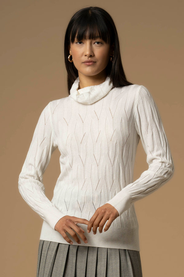 Pull col boule avec manches longues - Pull  M/L DASIO