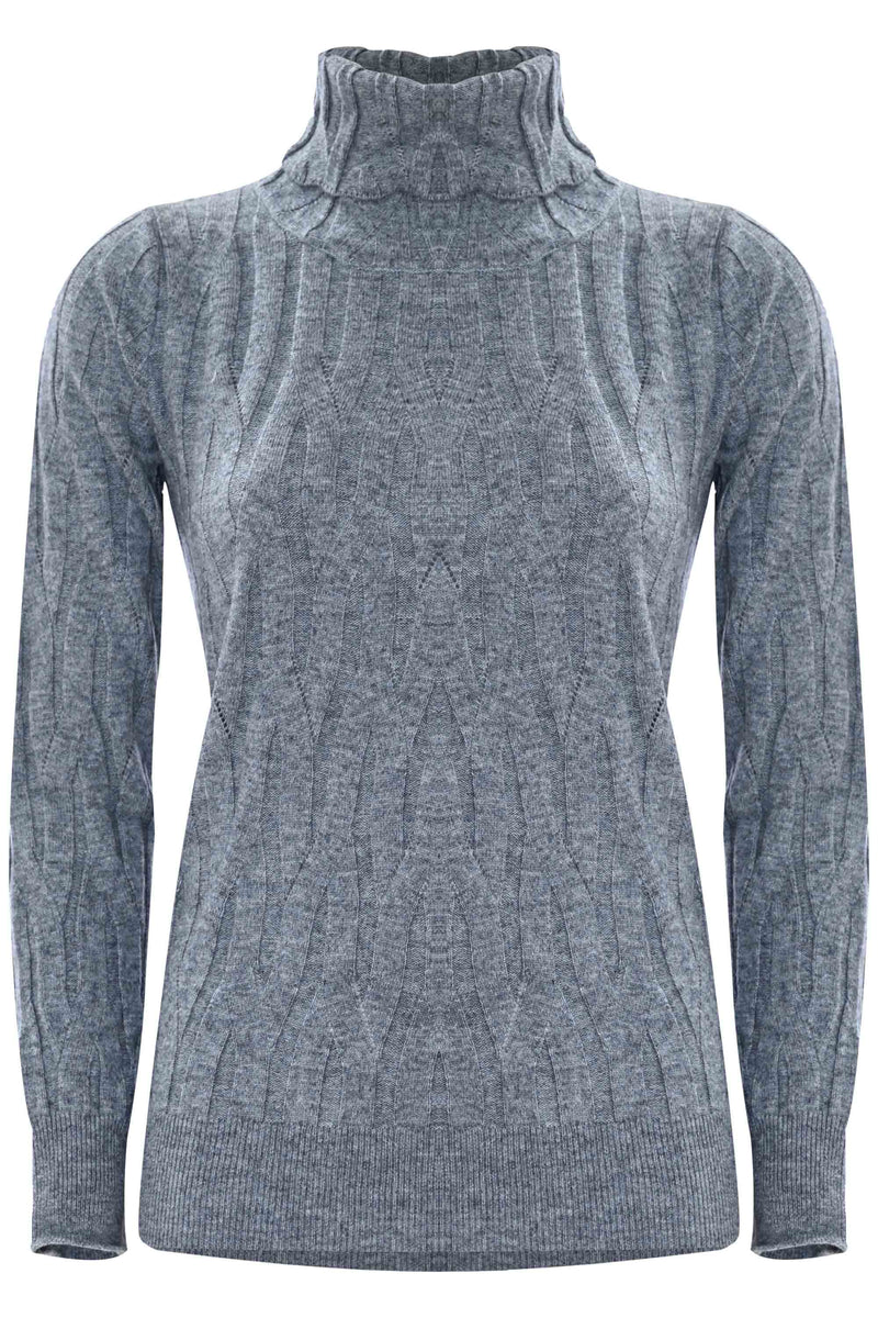 Camiseta cuello alto punto trenzado - Camiseta DASIO