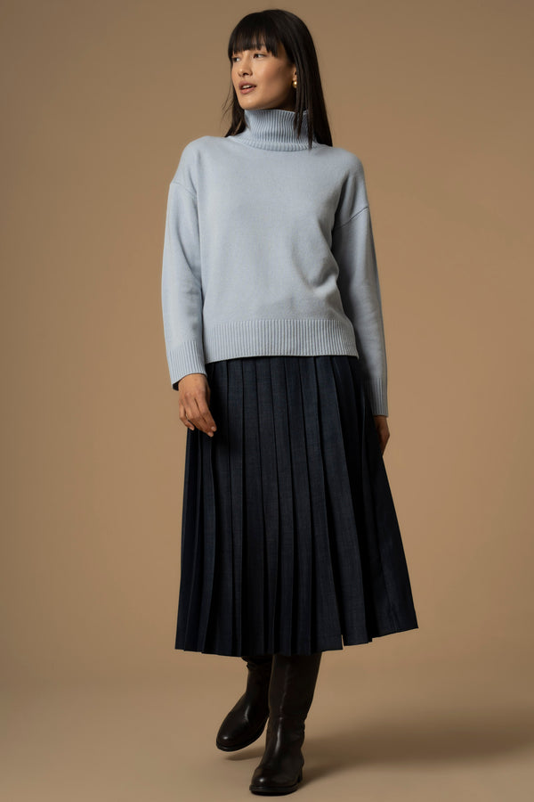Maglia con collo alto a costine - Maglia M/L Marleen