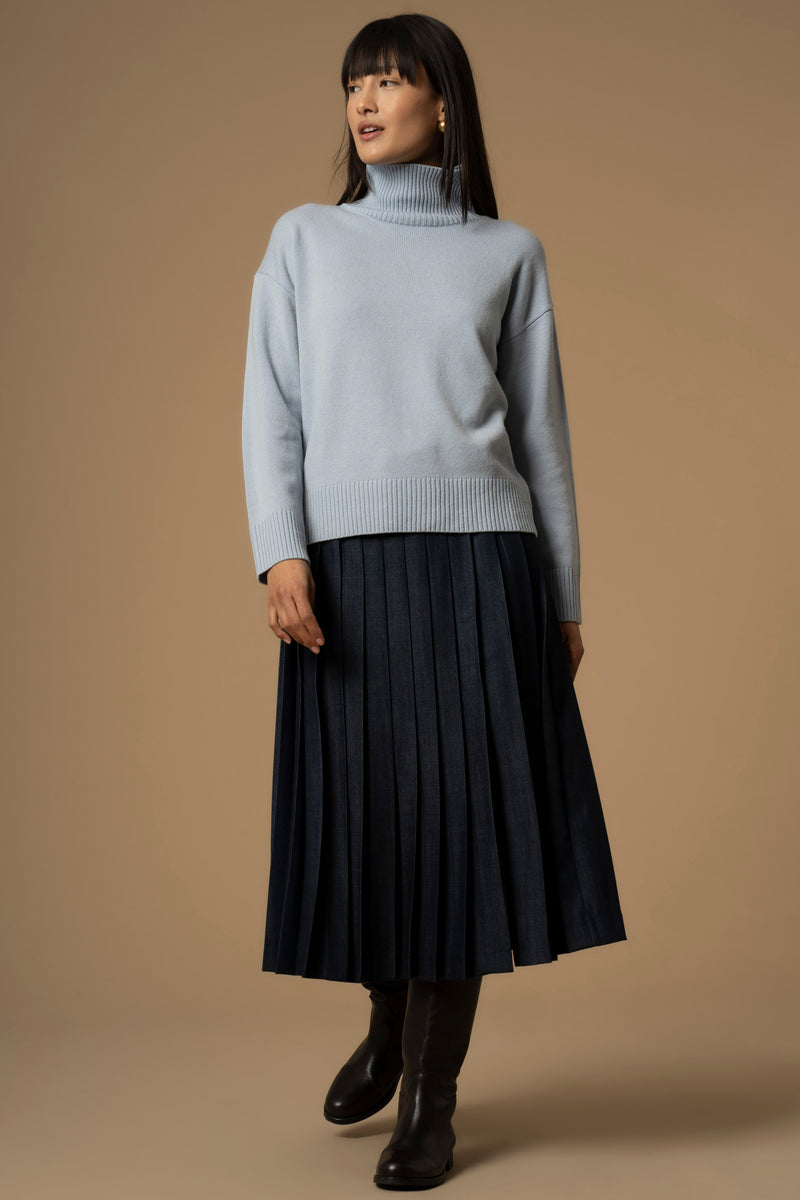 Maglia con collo alto a costine - Maglia M/L Marleen