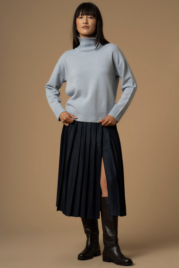 Maglia con collo alto a costine - Maglia M/L Marleen
