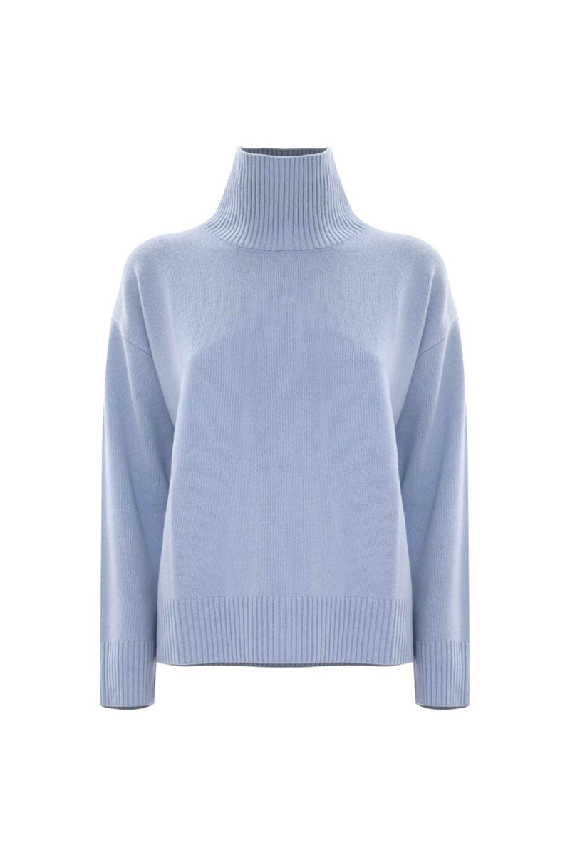 Maglia con collo alto a costine - Maglia M/L Marleen