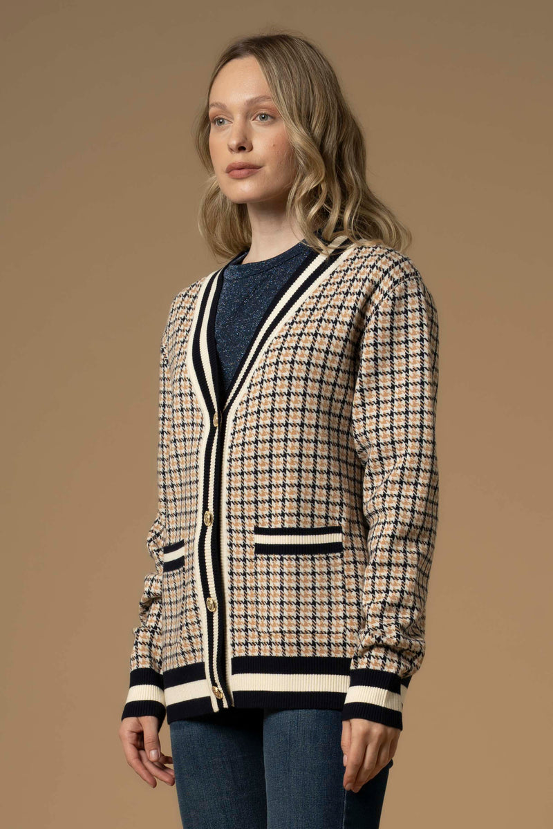 Pull avec fermeture à boutons contrastée - Pull  M/L ARMANDA